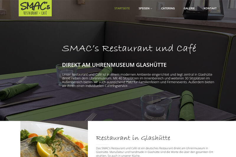 Smac's Restaurant Website